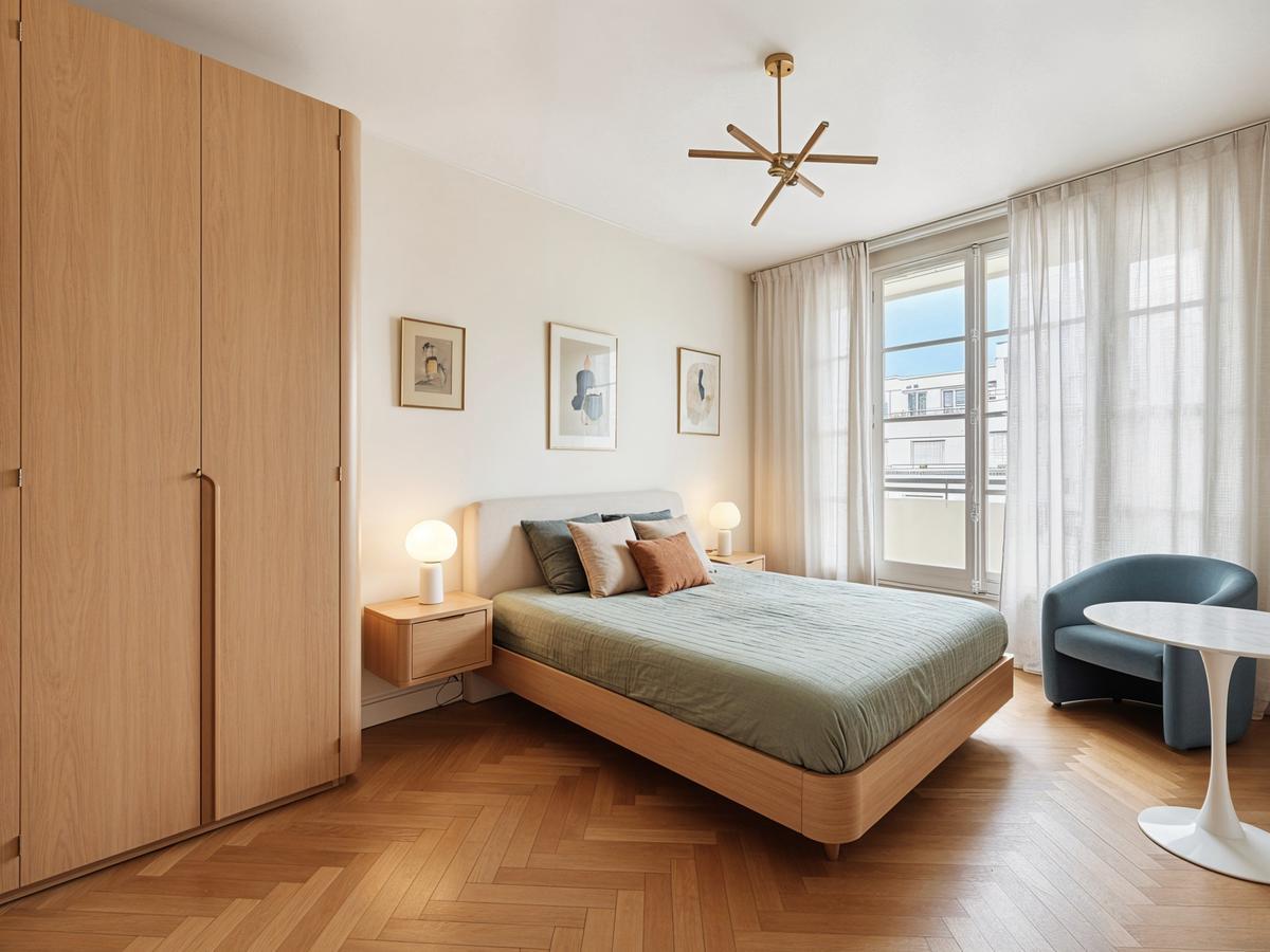 Bedroom renovation before/after - Modern transformation