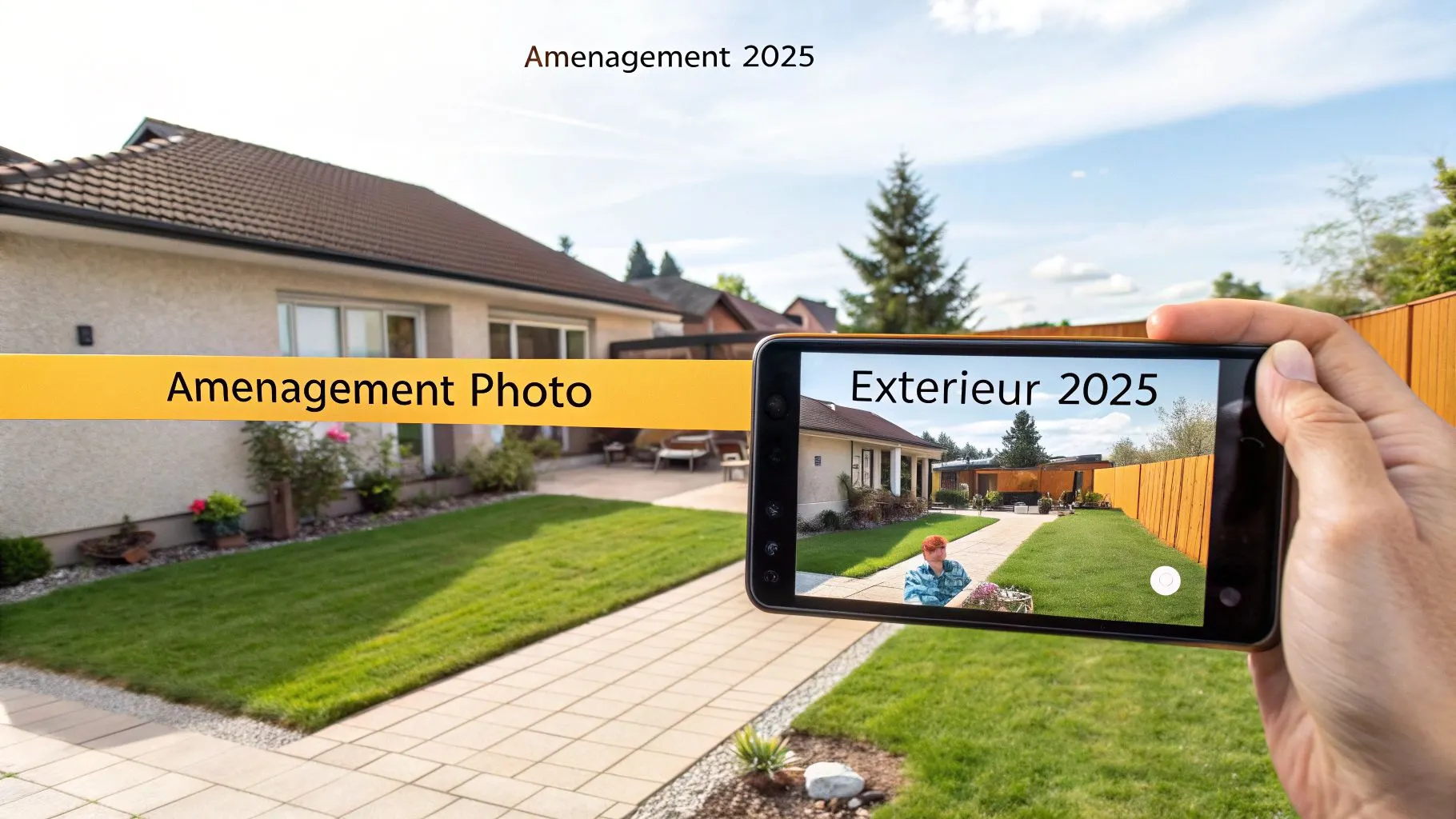 Application aménagement extérieur à partir d’une photo 2025